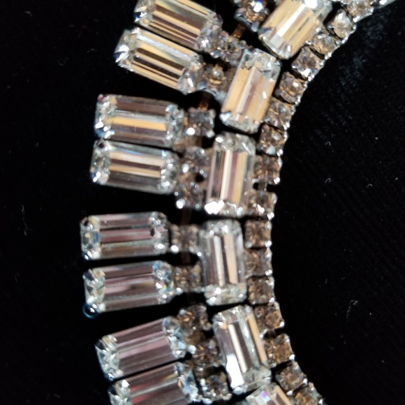 1950's vintage Rhinestone necklace set - Picture 3 of 4